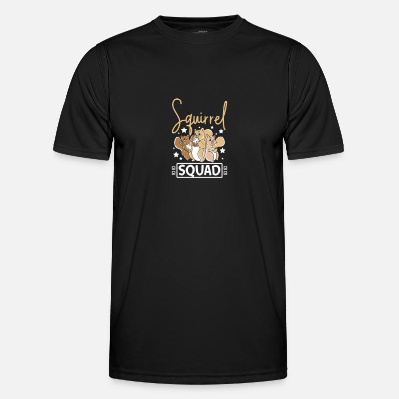 Cute Squirrel squad - Men's Functional T-Shirt - black