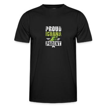 Proud Iguanas parent - Männer Funktions-T-Shirt - Schwarz - Vorne - AI Model Male 178 dark (178cm)