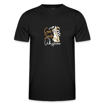 Serpent des blés chuchoteur - T-shirt sport Homme - noir - Devant - AI Model Male 178 dark (178cm)