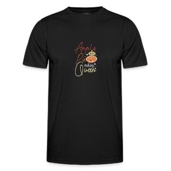 Apple pie making queen - Männer Funktions-T-Shirt - Schwarz - Vorne - AI Model Male 178 dark (178cm)