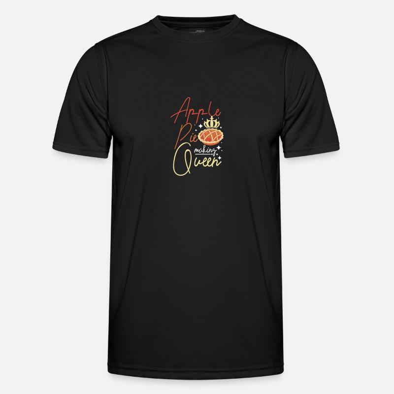 Apple pie making queen - Männer Funktions-T-Shirt - Schwarz