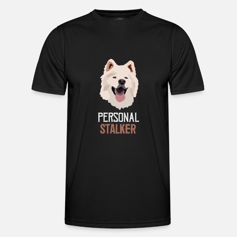 Personal Stalker Samoyed - Men's Functional T-Shirt - black