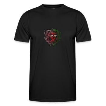 Wales - Männer Funktions-T-Shirt - Schwarz - Vorne - AI Model Male 178 dark (178cm)
