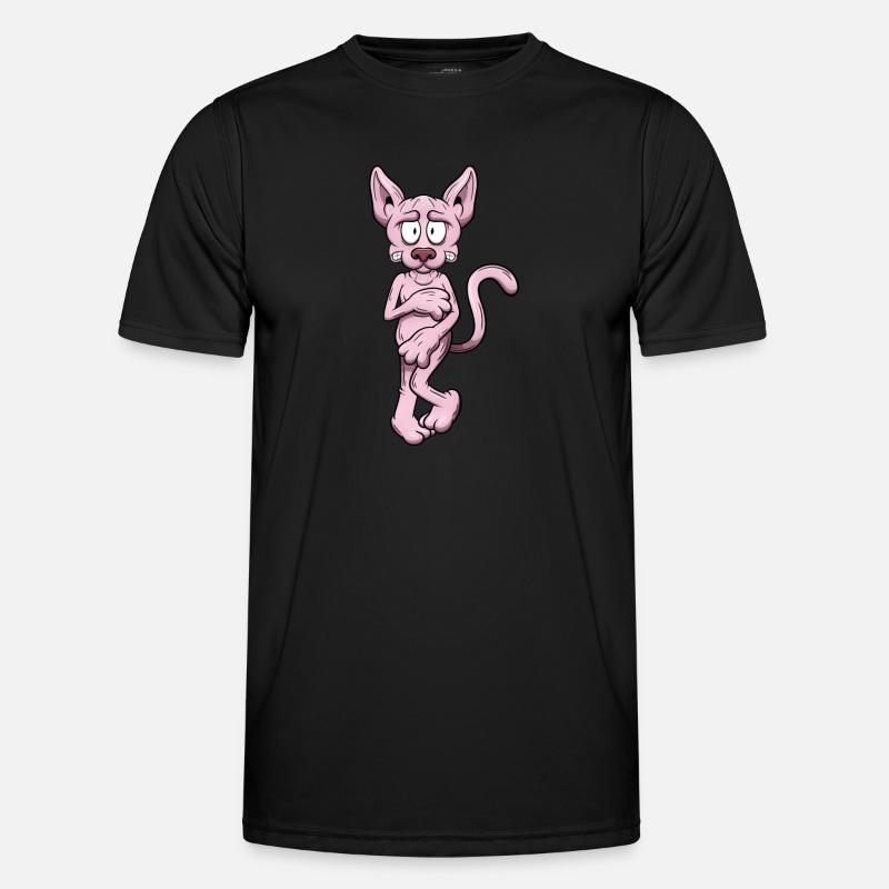 Chat Sphynx nu T-shirt sport Homme