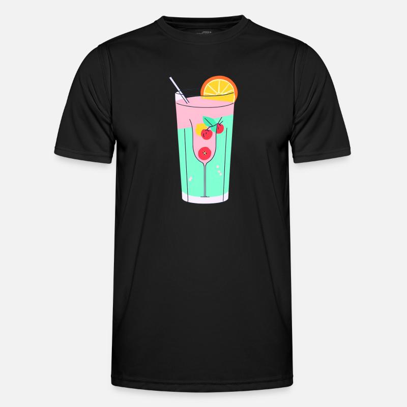 Tropisk lyksalighed - Funktionsshirt til herrer - sort