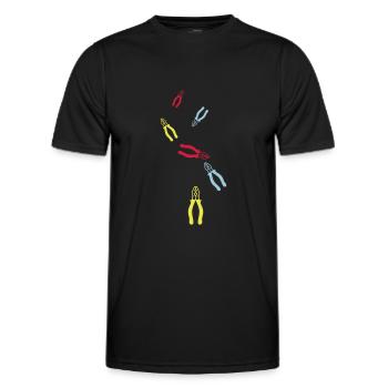 Pliers Icon - Men's Functional T-Shirt - black - Front - AI Model Male 178 dark (178cm)