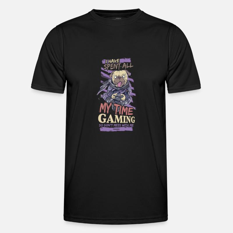 Gaming - Funktionsshirt til herrer - sort