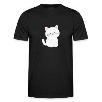 Hey Kitty - Men's Functional T-Shirt - black - Front - AI Model Male 178 dark (178cm)