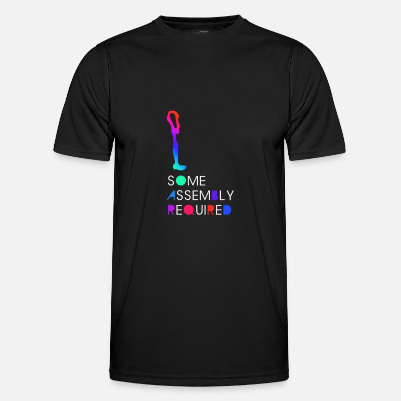 Prothese Amputiert Behinderung Geschenk - Männer Funktions-T-Shirt - Schwarz