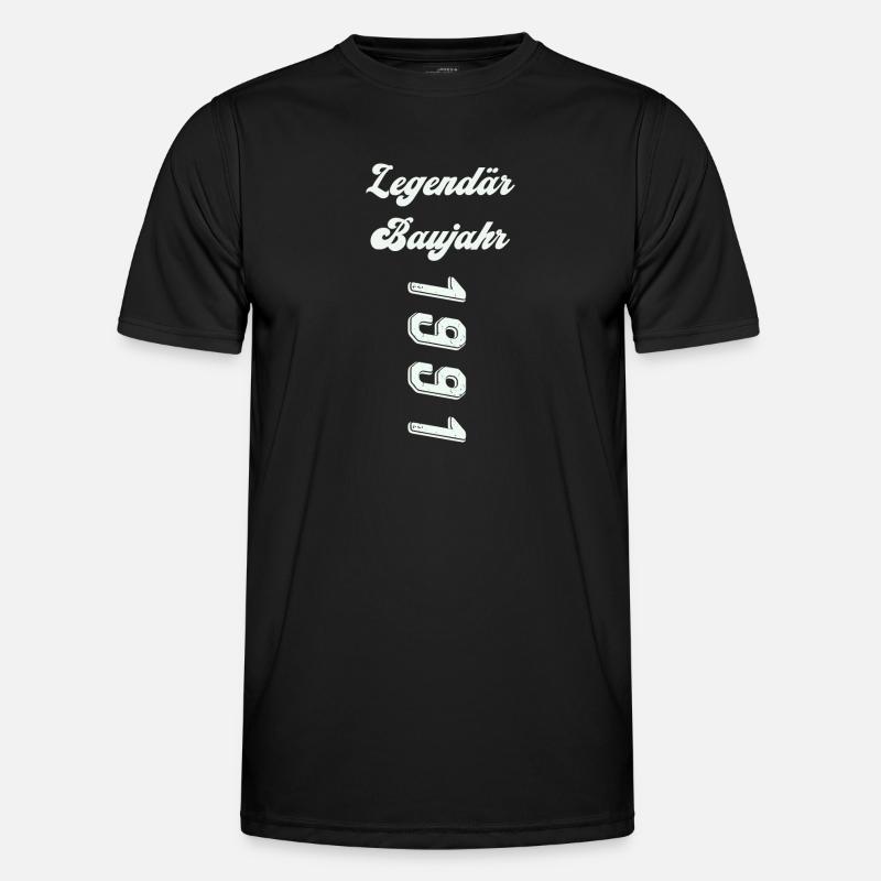 1991 - Männer Funktions-T-Shirt - Schwarz