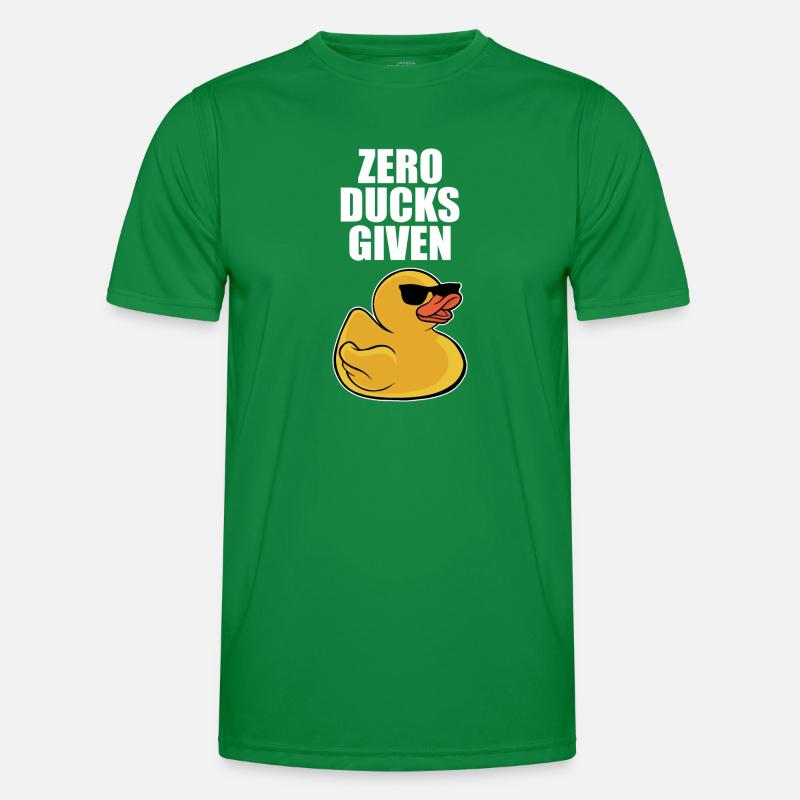 Zero Rubber Ducks Given Cool Duckling Yellow Bath Men's Functional T-Shirt