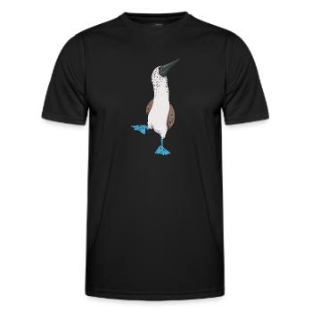 Blue-footed Booby Seabird Blue-footed Booby Seabird - Men's Functional T-Shirt - black - Front - AI Model Male 178 dark (178cm)