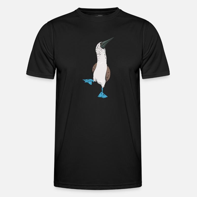 Blaufußtölpel Blue-footed Booby Seevogel Männer Funktions-T-Shirt