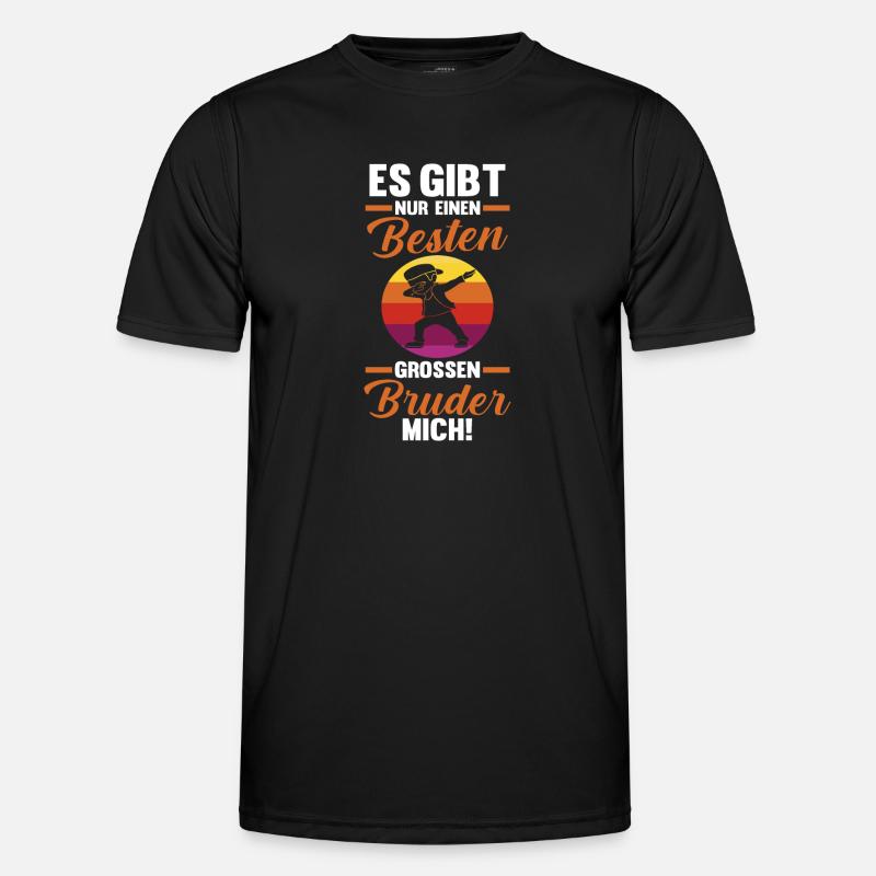 Dabbing Bester Bruder - Männer Funktions-T-Shirt - Schwarz