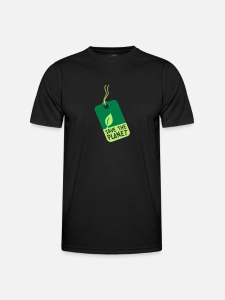 etikett_stp - Männer Funktions-T-Shirt - Schwarz