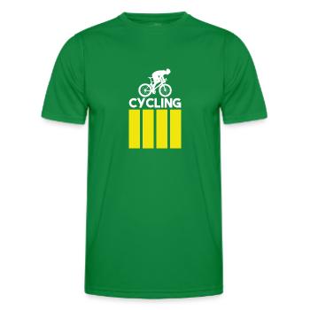 Cycling - Modern - Männer Funktions-T-Shirt - Kelly Green - Vorne - AI Model Male 178 dark (178cm)