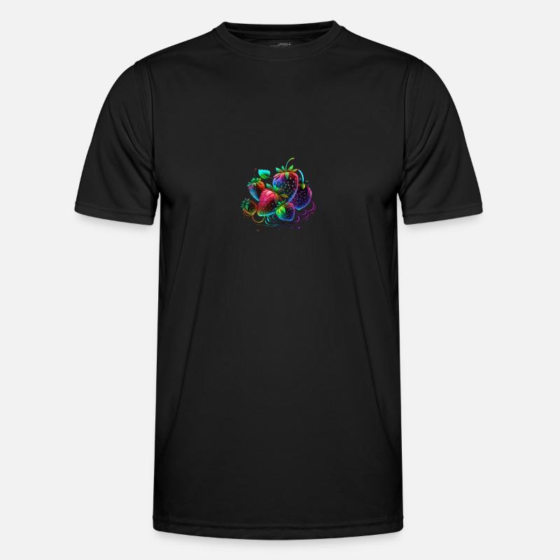 HÜBSCHE ERDBEEREN - BUNT Männer Funktions-T-Shirt