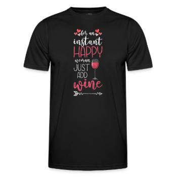 Optimiste de Shamrock - T-shirt sport Homme - noir - Devant - AI Model Male 178 dark (178cm)