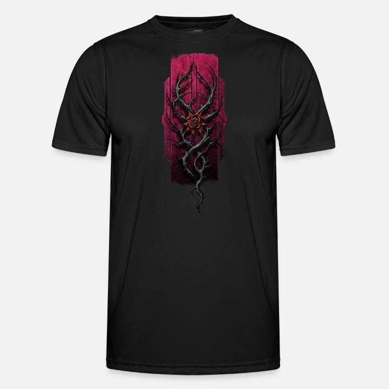 Thorned Elegance: Rose Amongst Thorns Men's Functional T-Shirt