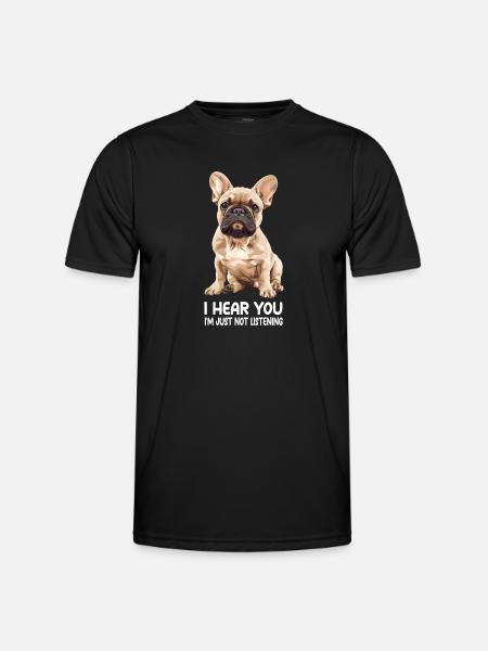 Bouledogue français - T-shirt sport Homme - noir