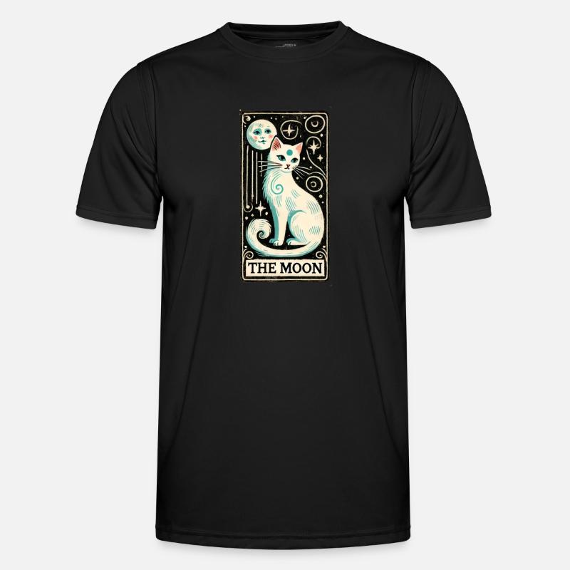 El Tarot de la Luna - Camiseta funcional para hombres - negro