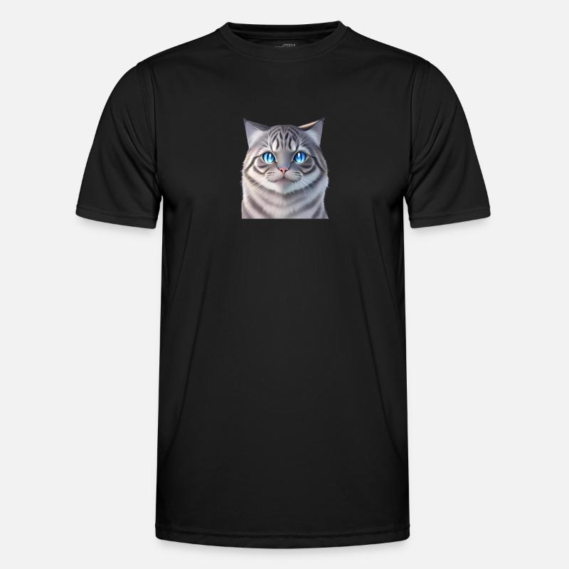 Le chat blanc T-shirt sport Homme