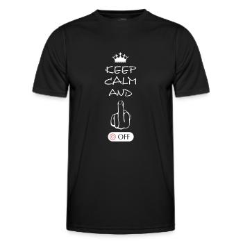 Fuck Off, Fuck, Fucking - Männer Funktions-T-Shirt - Schwarz - Vorne - AI Model Male 178 dark (178cm)