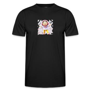 MUSIQUE DRÔLE 13 - T-shirt sport Homme - noir - Devant - AI Model Male 178 dark (178cm)
