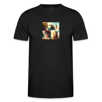 for you - T-shirt sport Homme - noir - Devant - AI Model Male 178 dark (178cm)