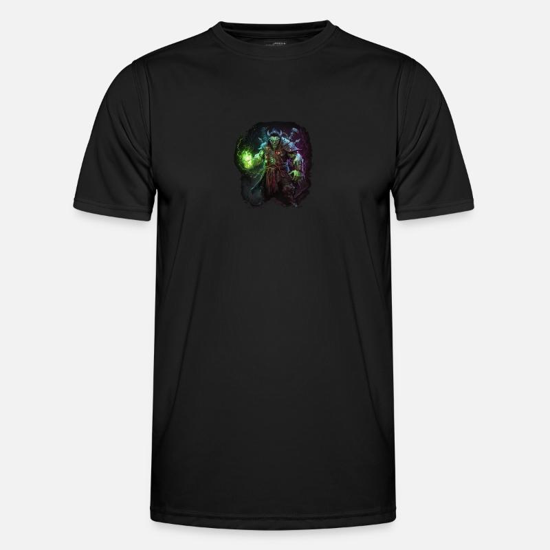 orc wizard - Men's Functional T-Shirt - black