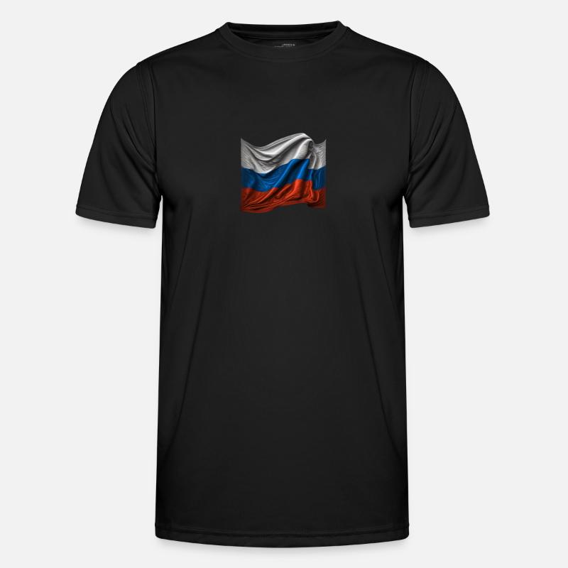 Russie Drapeau russe T-shirt sport Homme