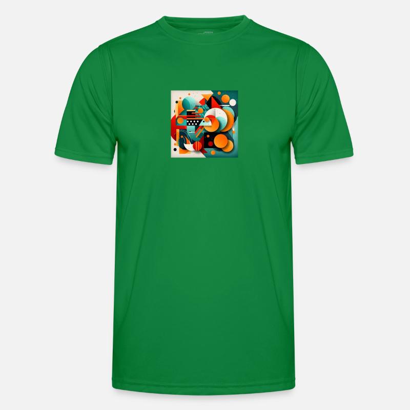 Abstrakte Kunst Männer Funktions-T-Shirt