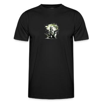 Druide - Männer Funktions-T-Shirt - Schwarz - Vorne - AI Model Male 178 dark (178cm)