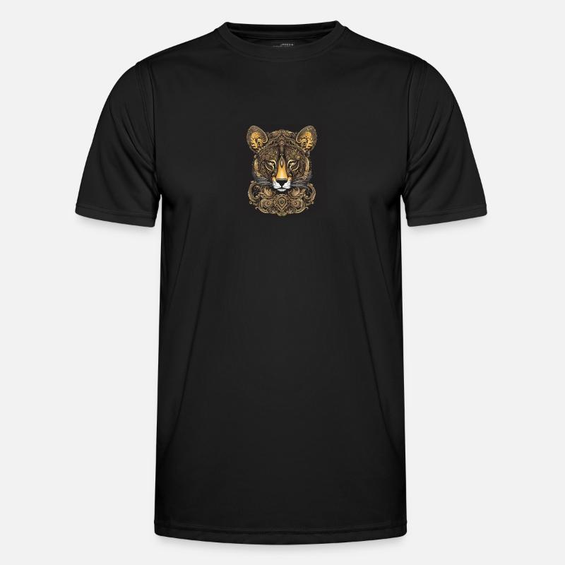 Fuchs - Männer Funktions-T-Shirt - Schwarz