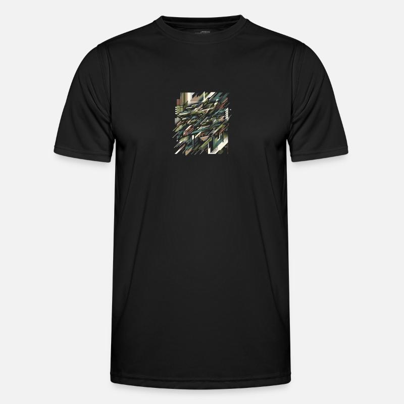 Camouflage-Explosion Männer Funktions-T-Shirt