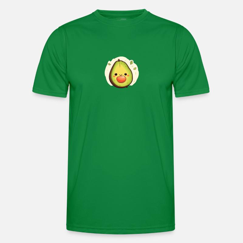 Happy avocado with pit Men's Functional T-Shirt