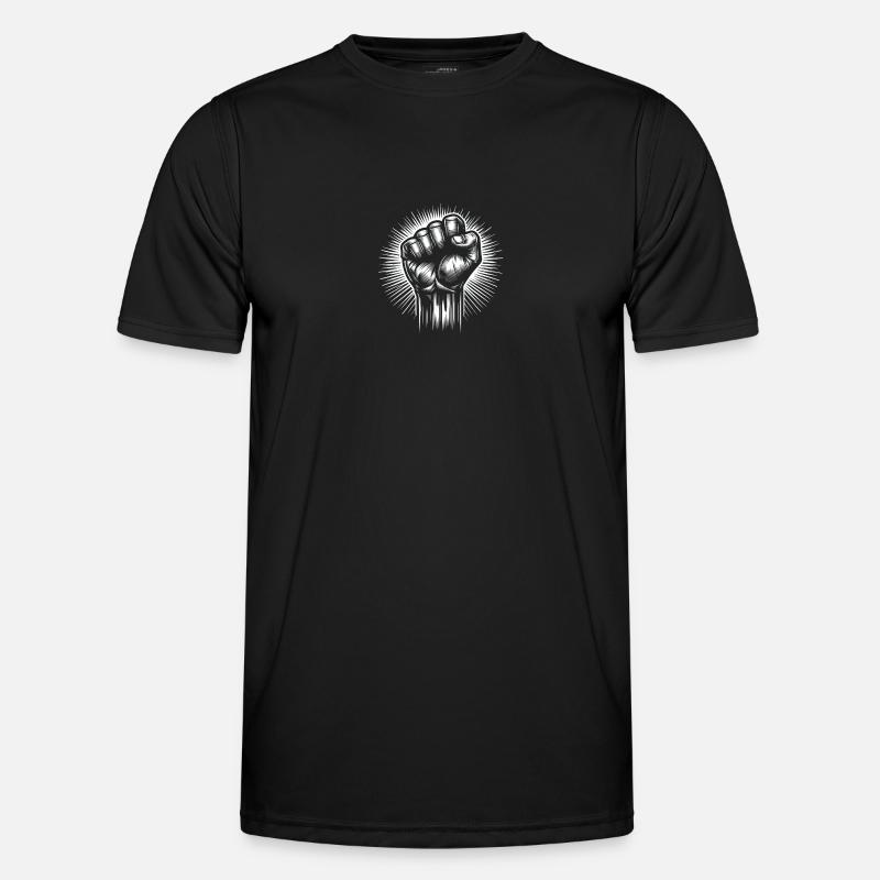 Die Kraft der Einheit - Männer Funktions-T-Shirt - Schwarz