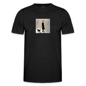 Amitié - T-shirt sport Homme - noir - Devant - AI Model Male 178 dark (178cm)