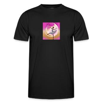 Idealerweise - Männer Funktions-T-Shirt - Schwarz - Vorne - AI Model Male 178 dark (178cm)