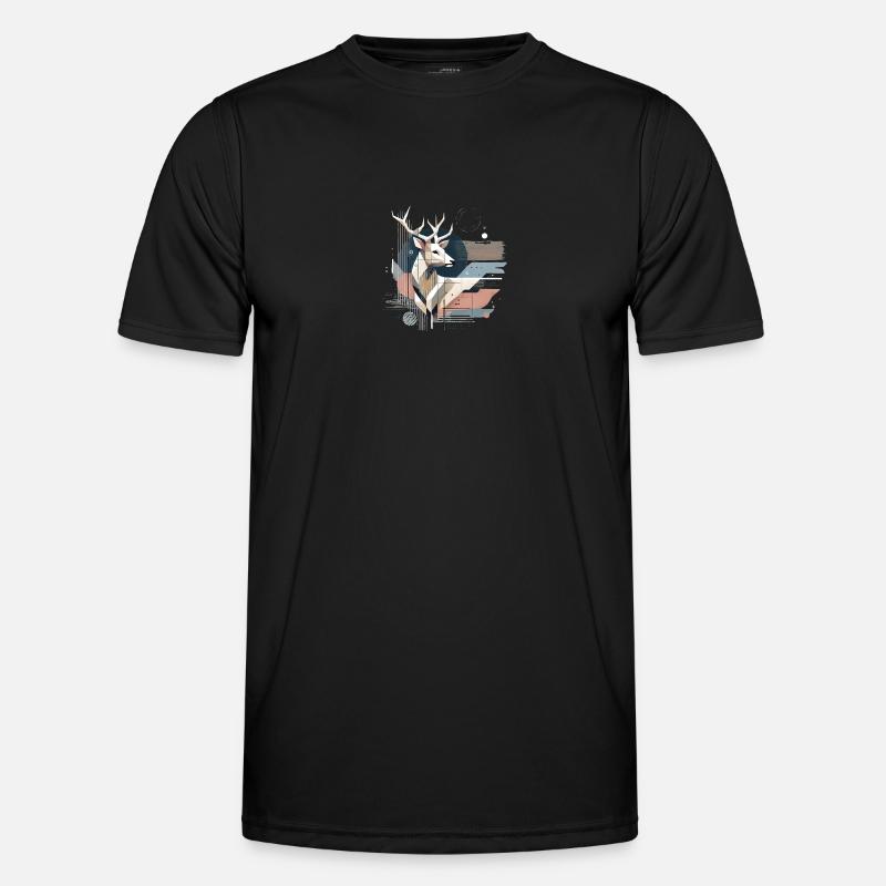 Modern Hirsch Design #3 Männer Funktions-T-Shirt