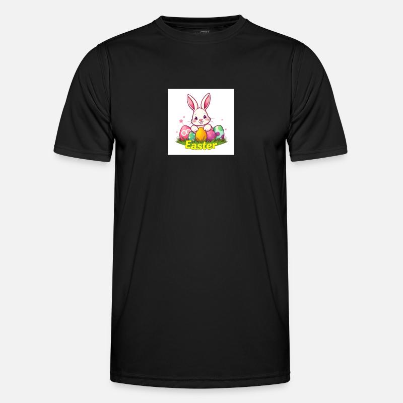 Ei Love Easter! - Männer Funktions-T-Shirt - Schwarz