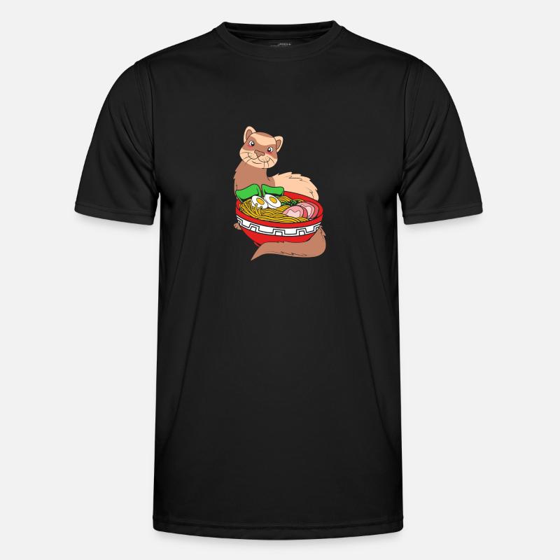 Frettchen - Männer Funktions-T-Shirt - Schwarz