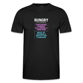 Marathon Marathon Runner - Men's Functional T-Shirt - black - Front - AI Model Male 178 dark (178cm)