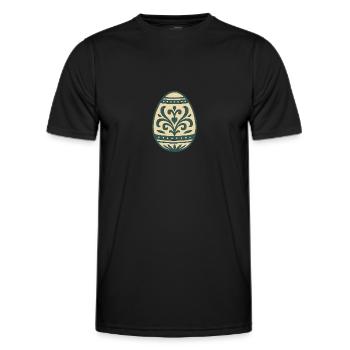 Osterei für das Osterfest - Männer Funktions-T-Shirt - Schwarz - Vorne - AI Model Male 178 dark (178cm)