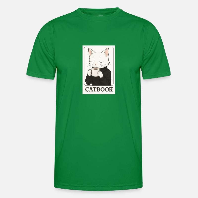 catbook Männer Funktions-T-Shirt