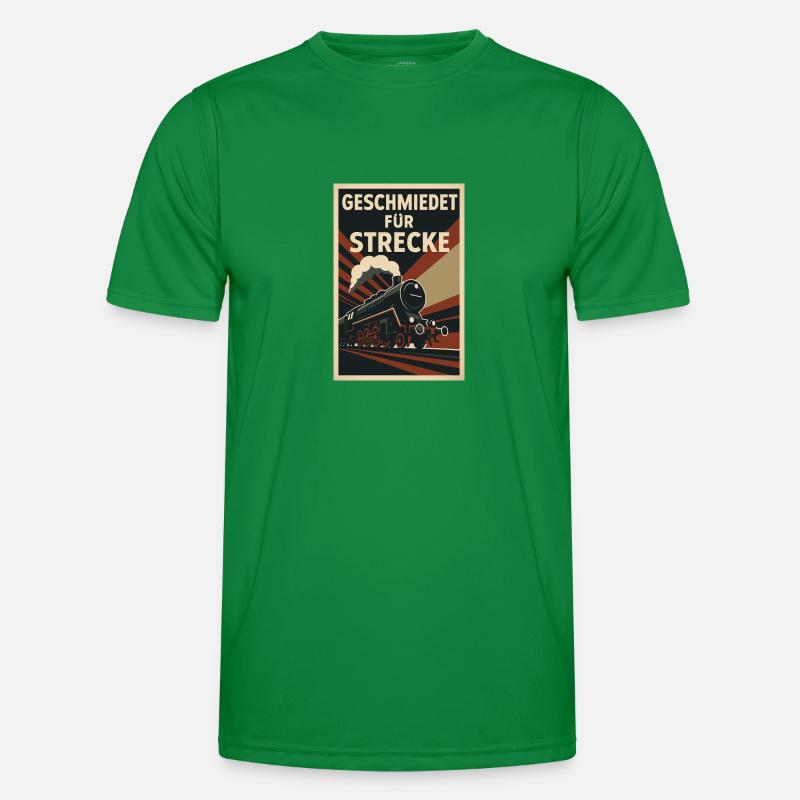 Railway Forged For Line Freight Train Men's Functional T-Shirt