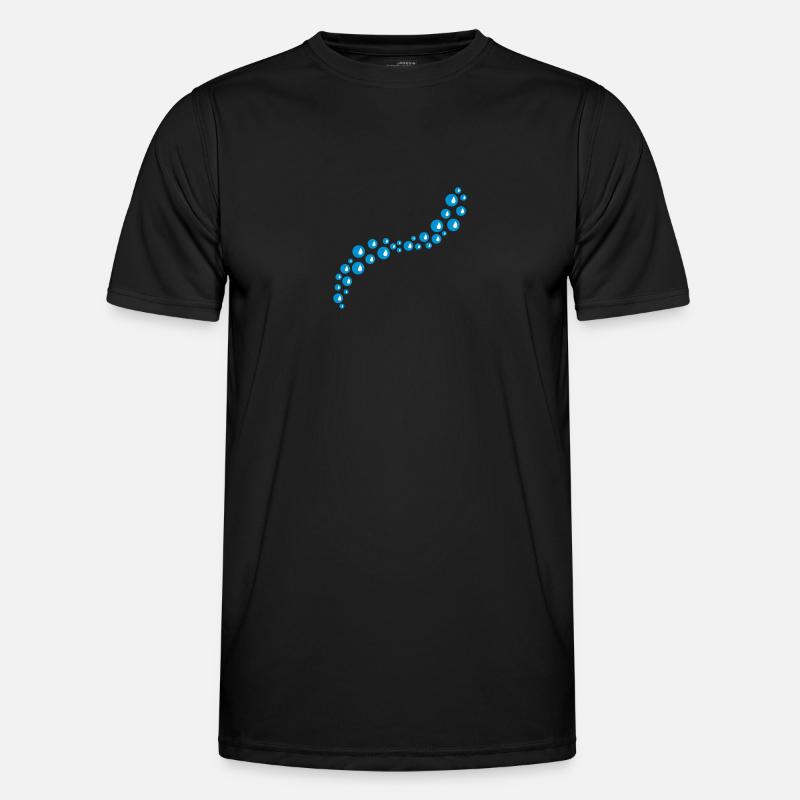 Bubbles Design T-shirt sport Homme
