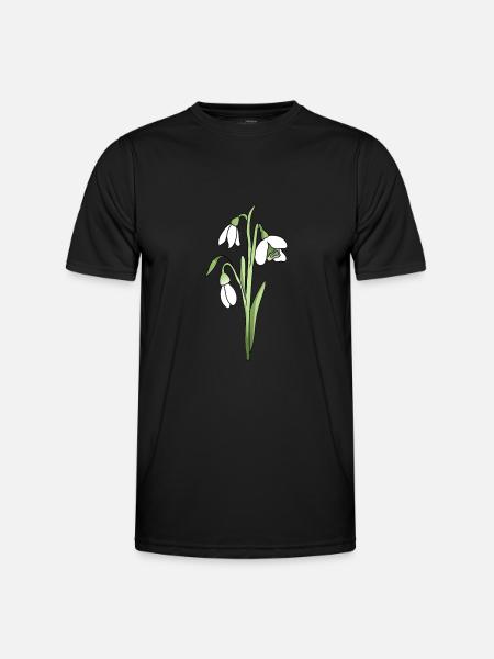 snowdrop - Men's Functional T-Shirt - black