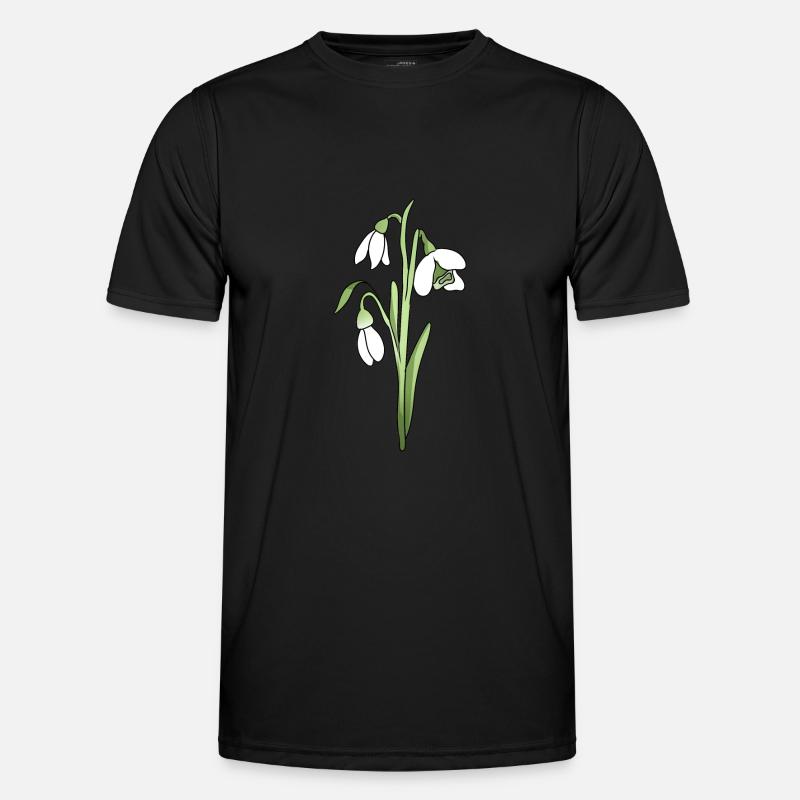 snowdrop - Men's Functional T-Shirt - black