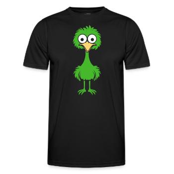 Strauß - Männer Funktions-T-Shirt - Schwarz - Vorne - AI Model Male 178 dark (178cm)